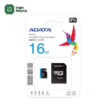 کارت حافظه Micro SD - 16 G - کلاس 10 - سرعت 100 مگ - برند ADATA (گارانتی دار)