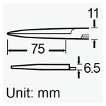 دم پهن بلند پروسکیت - بدنه استیل - مدل 1PK-244