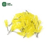نازل (سوزن) مخصوص سرنگ های خمیر فلاکس و قلع - سر صاف - زرد پر رنگ 20G