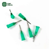 نازل (سوزن) مخصوص سرنگ های خمیر فلاکس و قلع - سر صاف - سبز 21G