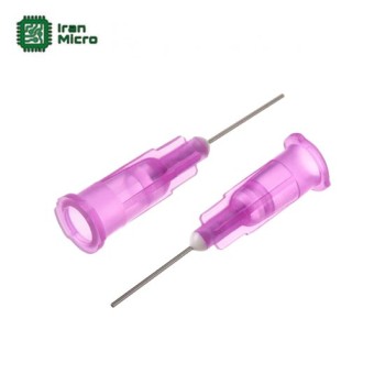 نازل (سوزن) مخصوص سرنگ های خمیر فلاکس و قلع - سر صاف - بنفش 24G