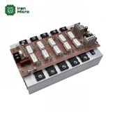 بورد آمپلی فایر 750 وات مونو ترانزیستوری حرفه ای با هیتسینک - کد 522