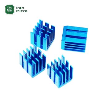 هیت سینک آلومینیومی 9x9x12 میلی متر - رنگ آبی