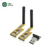 ماژول فرستنده گیرنده بیسیم سریال برد بالا APC220 + آنتن + آداپتور USB 