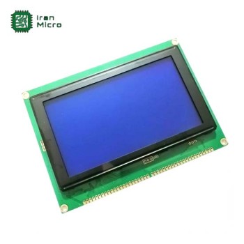 LCD گرافیکی سایز 128*240 - مدل LCM240128B V2.0 - برد سبز - بک لایت آبی