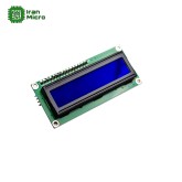 LCD کاراکتری 16*2 بک لایت آبی با ارتباط سریال (دارای مبدل سریال 2 سیمه)