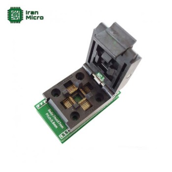 تبدیل QFP-32 به DIP-32 قابل تعویض - پایه دو طرفه - درب دار