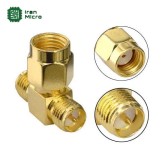 کانکتور تبدیل یک به دو آنتن RPSMA-MALE به دو عدد RPSMA-FEMALE