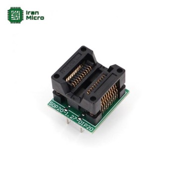 تبدیل اس ام دی SOP-20 به دیپ DIP-20 فنری (قابل تعویض)