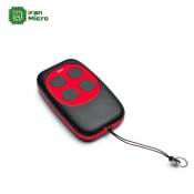ریموت کنترل 4 کانال - لرن کد - مدل اسپورت - فرکانس 433 مگاهرتز - قاب قرمز
