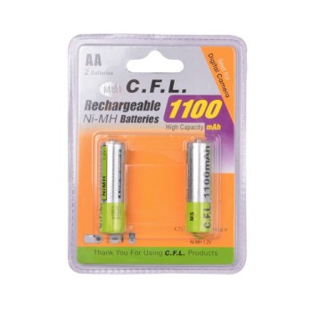 باتری قلمی AA - شارژی CFL 1100mAh - بسته 2 عددی