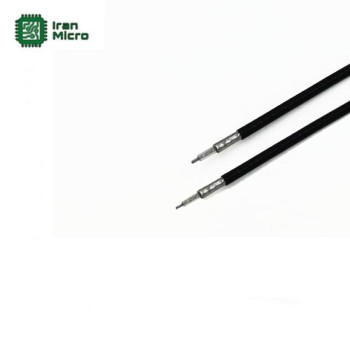 کابل RF مخابراتی RG113 دو طرف آماده - طول 20 سانت