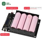 شیلد منبع تغذیه بدون وقفه UPS با ظرفیت 4 عدد باتری سایز 18650 - مدل WAVESHARE Uninterruptible Power Supply UPS Module